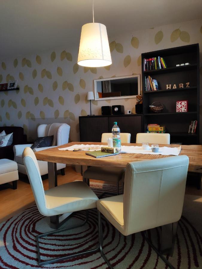 Ferienwohnung Harzluchs Mit Balkon, Netflix Und Sauna Im Haus โฮเฮอไกส์ ภายนอก รูปภาพ
