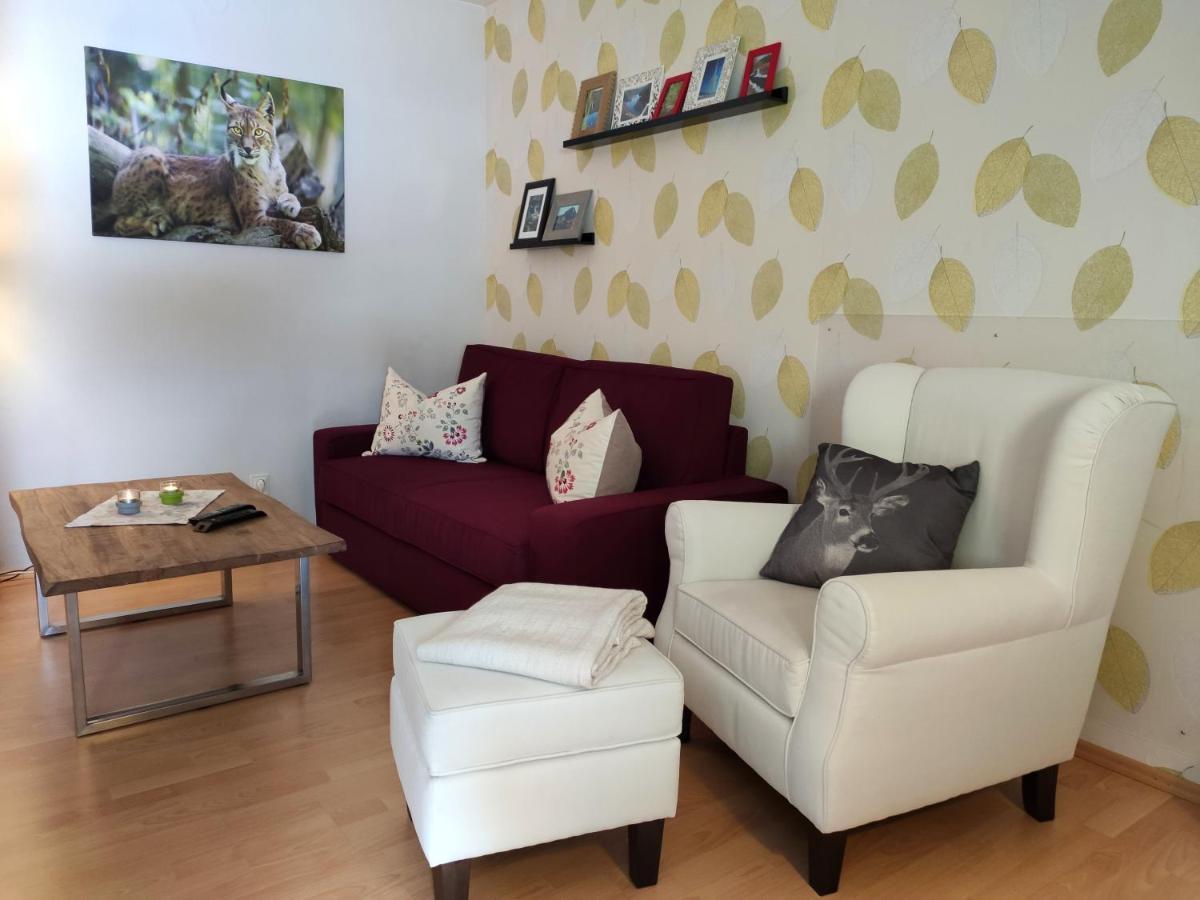 Ferienwohnung Harzluchs Mit Balkon, Netflix Und Sauna Im Haus โฮเฮอไกส์ ภายนอก รูปภาพ
