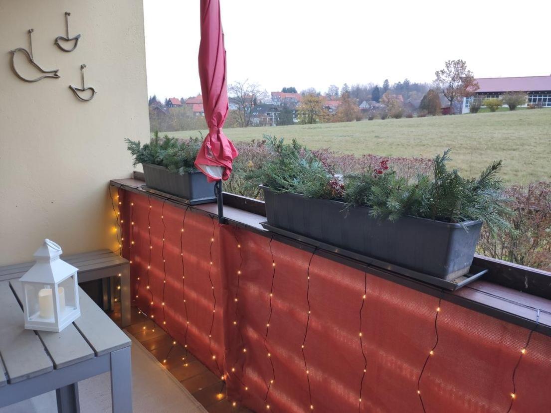 Ferienwohnung Harzluchs Mit Balkon, Netflix Und Sauna Im Haus โฮเฮอไกส์ ภายนอก รูปภาพ